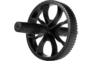 ‎FIZYO Fizyo Kółko do Ćwiczeń Brzucha Ab Wheel 17,5 cm – Stabilna i Ergonomiczna Rolka do Mięśni Core, do Fitnessu Domowego i Siłowni (Czarny)