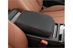 BIXUAN Pokrowiec na podłokietnik kompatybilny z Audi Q5 2018-2023, pokrowiec na podłokietnik środkowy, pokrowiec na podłokietnik, akcesoria ochronne, skórzana tapicerka