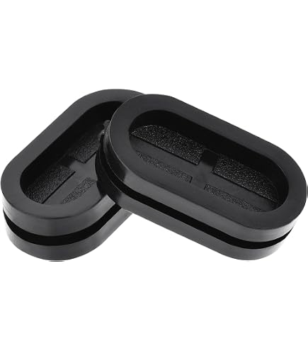 2 Passe-Fils Caoutchouc - 50mm Diamètre, Protection Câbles Électriques, Joints D'Étanchéité
