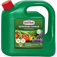 Substral Gartendünger Universal, Flüssigdünger für Blumen, Sträucher, Bäume, Beeren, Obst und Gemüse, 4 L