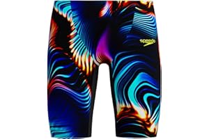 Speedo Fastskin Junior Endurance+ Max Badehose für Jungen, hohe Taille, Lava Glow