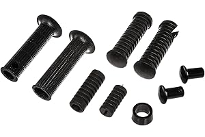 MZA Set de piezas de goma y fijaciones de cierre compatibles con TS ETZ, 9 piezas, color negro