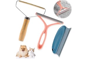ROSELEE Cepillo Quitapelusas Ropa Manual Quitapelusas Portátil Reutilizable 3 Unidades Quitapelusas Ropa Manual para Alfombras Muebles Ropa Sofá Mascotas Gatos Perros Animales