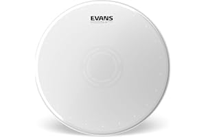 Evans Heavyweight Dry Drumhead - UV Coated Snare Drum Head - Dry Vents to Reduce Overtones, Sustain - Reverse Dot for Durability, Focus, Attack - 2 Plies of Film - Ideal for Rock, Metal - 14 Inch