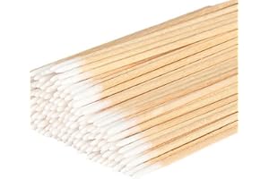 YHQZ 400 Pcs Cotton Swab,Cotton Buds,Cotton Tipped Applicator,Cotton Swabs Wood Sticks for Eyebrow Tattoo Beauty Make-up Color Nail Seam Dedicated Dirty Picking Sticks,Nail Seam Dedicated Dirty Picking