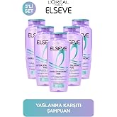 Elseve 5'Li Elseve Hydra [Hyaluronic] Pure Salisilik Asit I&ccedil;eren Yağlanma Karşıtı Arındırıcı Şampuan 300Ml 5 Adet &Uuml;r&uuml;n