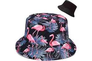 Malaxlx Damen Fischerhüte Sonnenhut Strandhut Fishermütze Sommerhut Draussenhut Faltbarer Reversibel