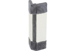 FiNeWaY Cat Pet Kitten Corner Sisal Wall Scratcher Cats Hanging Cat Scratching Post Board Tree Sisal Rope Sofa - Grey