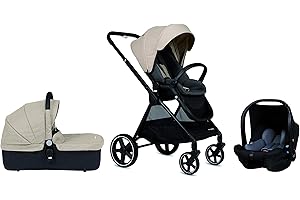 Cochecito de paseo Casualplay Optim, con capazo y grupo 0+ i-size, color sand