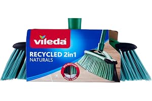 Vileda Kvast Recycled 2in1 172540, som bilden visar