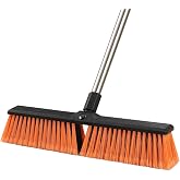 Mitclear 45 cm Exterior Brush with Extendable Handle 163 cm | Heavy Duty Outdoor Broom with Hard Bristles, Sweeper Brush for