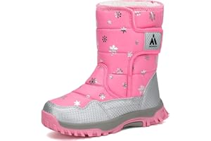 SAGUARO Bambini Ragazza Stivali da Neve Inverno Stivaletti Pelliccia Boots Impermeabile Stivali