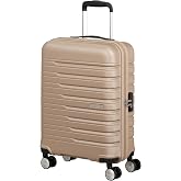 American Tourister Flashline Cabin Trolley Case, 55 cm | Ivory Gold, hard case, 55H x 40W x 20D cm, 34 L, 2.6 kg, with TSA lo