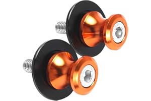 ‎GIDIBII GIDIBII M8*1,25 Ständeraufnahme,Schwingenschutz Schwingenadapter Ständer Bobbins Spool Racingadapter für S1000RR Honda Kawasaki Suzuki (Orange)