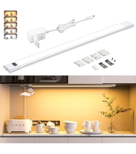 5x LED Unterbauleuchten – 220V, Für Küche, Schränke & Mehr, Energieeffizient A+++