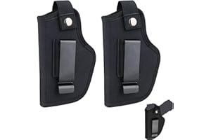 Healife Holster - Taktisches Pistolenholster 2er-Pack - Gürtelholster - Waffenholster - Taktisches Pistolenholster für Rechts- und Linkshänder - Concealed Carry mit Metallclip