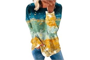 AMhomely Womens Tops Clearance Casual Long Sleeve Sweatshirt Classic Crew Neck Pullover Tops Dressy Graphic Print Loose Jumper Baggy Tunic Tee Shirts Tops Christmas