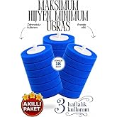 18 Adet Deterjanlı Tek Kullanımlık Tuvalet Temizleme Yedek S&uuml;ngeri, Yedek Başlığı, Yedek Kartuş