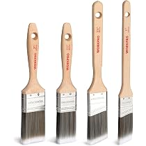Lubur Malerpinsel Set – 3 Flachpinsel Mit Naturholzgriff, Borstenverlustfrei Für Präzise Streicharbeiten