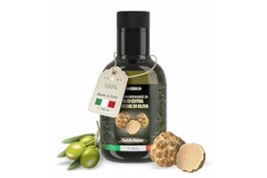 ‎FOODICO Foodico White Truffle Oil - Italian Extra Virgine Olive Oil with White Truffle | Cold Pressed & Elegant in Taste | Gourmet Oil for Pasta, Egg & Risotto | 250 ml Glass Bottle
