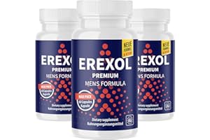 MAYPRODUCTS Erexol - 3x 60 Capsules - Supplément Energisant pour Hommes avec L-Arginine, L-Citrulline, Maca, Zinc et Extrait de Pépins de Raisin - 100% Naturel