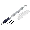 Modelcraft Swivel Craft Knife - Pen Style 360° Cutter with 2 Spare Blades,Silver,15cm