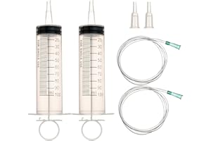 LMYKH Grande cilindro in plastica con tubo flessibile per laboratori scientifici, irrigazione giardino, industria (2, 100 ml).