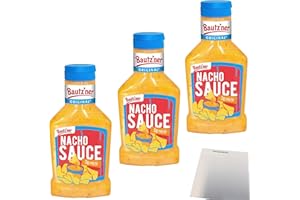 usy Bundle für Bautzner Nacho Käse Sauce 3er Pack (3x300ml Flasche) + usy Block