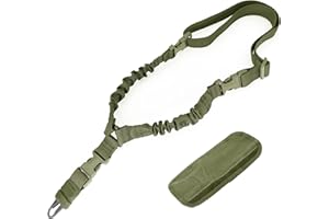 REDAPRIC 1 Punkt Sling Riemen für Gewehr einstellbare Flexible Schnellspanner EIN Punkt Gewehr Riemen langlebig Riemen mit Metallhaken für Outdoor-Sportarten