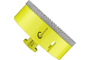 Broca de Diamante 110mm Dentado Sierra Perforadora de Diamante para Cerámica Porcelana Mármol Granito M14 Rosca SANLEETEK