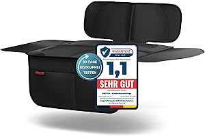 ‎PROTEX PROTEX Kindersitzunterlage [Testsieger 2025] ISOFIX-geeignet | Wasserabweisender Polyester Stoff mit gepolsteter Sitzfläche | S