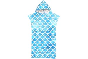 Proumhang dorosły ręcznik plażowy z kapturem zmiana ręcznika szata ręcznik koc poncho do surfowania na plaży pływanie kombinezon kąpielowy zmiana 75x110cm Tryb 5