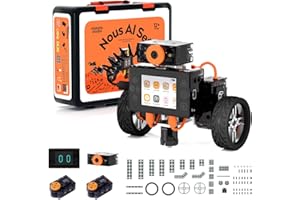 Robot Programable para Niños, MatataStudio Nous AI Juguete Robot compatible con Entrenamiento de AI Scratch Python Coche Robot Inteligente con Cámara STEM Juguete de Aprendizaje para Niños de 12+ años