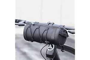 Dasellfa Sacoche Velo Sacoche de Guidon Vélo, Sac Trotinette Electrique Sac de Panier de Vélo Étanche Vélo avec Bandoulière (Black)