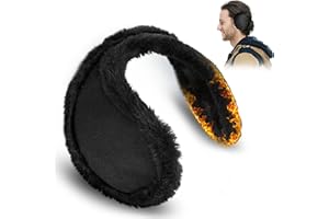 Chumix Copri Orecchie Invernale, Paraorecchie Uomo Pieghevoli, Paraorecchie Indossabili Sulla Schiena, Unisex, per Sci/Ciclismo/Corsa/Alpinismo e Altre Attività All'Aperto,Taglia unica