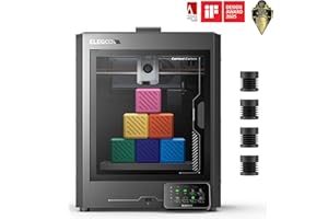 ELEGOO Centauri Carbon 3D Printer, CoreXY 500mm/s High Speed Printing with Auto Calibration, 320°C Nozzle and Built-in Camera, Ready to Print Out of the Box, 256x256x256mm Printing Size