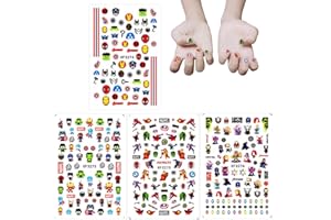 AIOSUY Pegatinas para Uñas para Niños 4 Hojas,Nail Art Sticker,3D Autoadhesivo Pegatinas para Uñas,Etiqueta de Uñas para Niñas,Decoración DIY Nail Stickers para Niñas,DIY Nail Stickers para Nail Studio