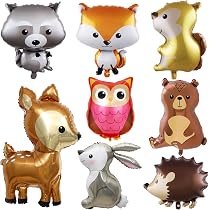 24 Stück Waldtiere Kuchendekoration - Papier, Fuchs, Bär, Hirsch, Für Cupcakes & Torten