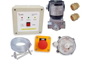 iLAN Gas Interlock System Minder Kit, Complete Pack, Including Gas Solenoid Valve 1/2" (15mm)