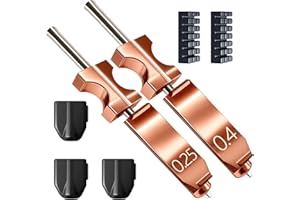 JUUPINE Lot de 2 kits de hotend mis à niveau 0,25 mm et 04 mm pour imprimante 3D Flashforge AD5X Quick Detachable Nozzle Impression rapide à haut débit avec 3 coques en silicone et 2 brosses à buse