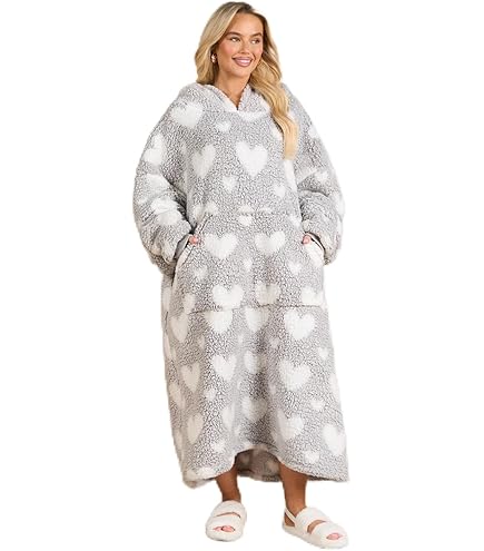Dreamscene Extra-Long Tie Dye Oversized Hoodie Blanket Sweatshirt Soft  Sherpa Fleece Throw Cosy Wearable Hooded Blanket Big Jumper - Charcoal, One  Size Fits Most - Adults Teens Men Women : Amazon.co.uk: Home