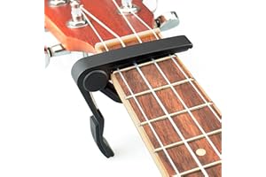 WINGO Capodastre professionnel pour ukulélé soprano concert baryton noir