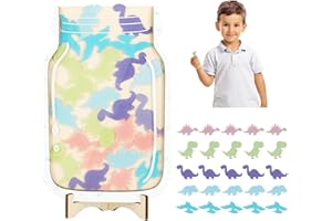 EVOLOO Reward Jar with Stars,Potty Training Reward Jar, Star Jar Reward System, Incentive Jar for Children Behaviour,Children's Reward Jar for Home School Classroom Teacher Parent