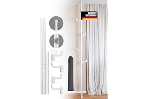 Bondelia Lisa Kleiderständer | Teleskop Kleiderstange ohne Bohren [STECKBAR] Coat Rack Offener Kleiderschrank System - verschiedene Varianten zur Wahl