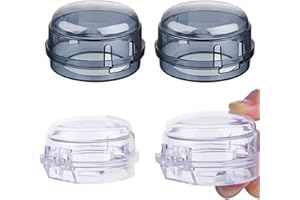 JIEYAN 4 Stück Küche Gasherd Knob Abdeckungen Herd Schalter Schutz Kinderschutzabdeckung Herdschutz Herd Kindersicherung Herd Schalter Schutz Ohne Demontage Hitze-resistent Geeignet für Home Gasherd