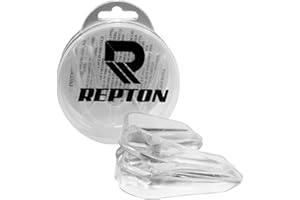 REPTON FITNESS GEARS REPTON Gum Shield Mouth Guard Case | Mouldable Teeth Guard | Double Gel Mouth Guard Boxing | MMA Breathable Teeth Protection for Karate, Hockey, Jiu Jitsu, Muay Thai, Wrestling & Combat Sports