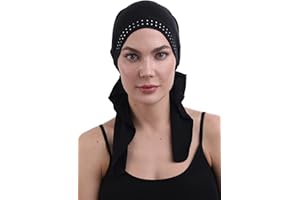 DERESINA HEADWEAR Deresina Bandana Pre-Annodato in Cotone e bambù per la Perdita dei Capelli, la Chemioterapia,Bandana per oncologia