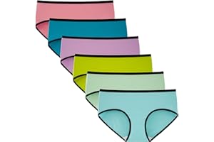 INNERSY Braguitas Niña Algodón Bragas Cómodas y Suaves para Adolescente 8-16 Años Pack de 6