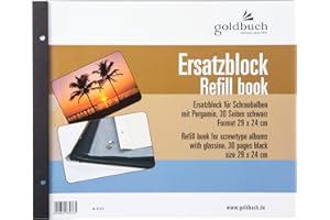 Goldbuch – Bloc de Repuesto (, STI álbum, Color Schwarze Seiten 29x24 cm