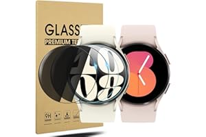 Diruite 4 Sztuki Ochraniacz Ekranu do Samsung Galaxy Watch 5/4 40mm (średnica 37mm),HD Szkło Hartowane Folia Ochronna do Samsung Galaxy Watch 5 40mm/Galaxy Watch 4 40mm Smartwatch[Anti-scratch]
